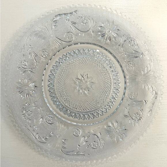 Duncan & Miller Sandwich Glass # 41 Vintage Dinner Plate-9 5/8" Rare Excellent! - Picture 1 of 6